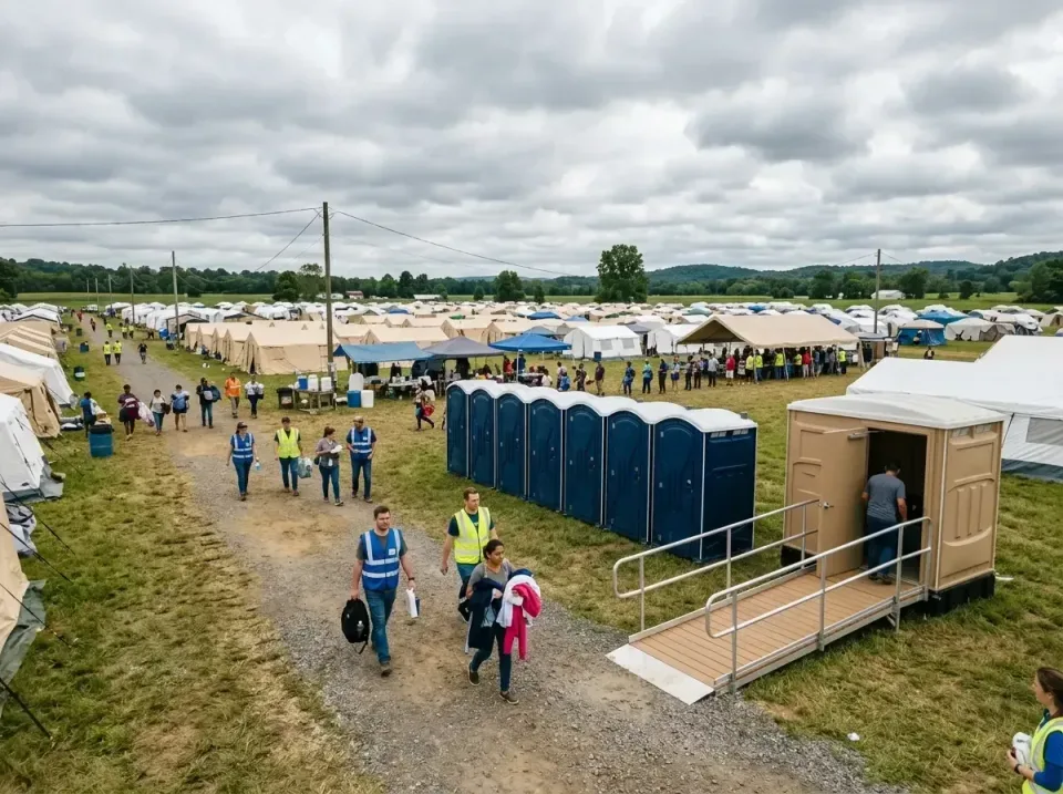 disaster-relief-camp-restrooms-010 — frequently asked questions, Dumpster & Portable Bathrooms Rental in Wilmington, IL